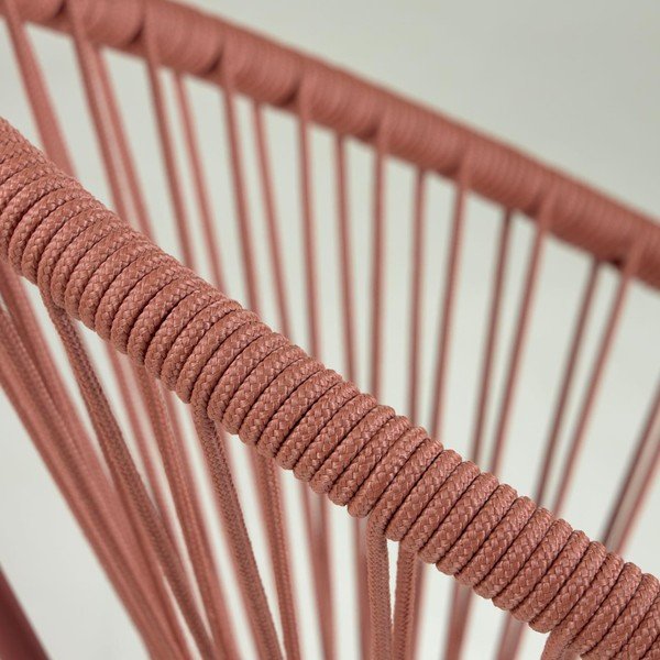 Terakotas brūns dārza krēsls ar pinumu Kave Home Samantha-image-1