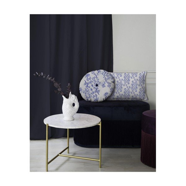 Apaļš dekoratīvais spilvens ar samta pārvalku Velvet Atelier Sea, ⌀ 45 cm-image-2