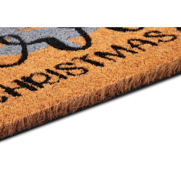 Kokosšķiedras kājslauķis ar Ziemassvētku motīvu 40x70 cm Silver Christmas – Hanse Home-image-3