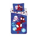 Zila vienguļamā kokvilnas bērnu gultas veļa 140x200 cm Spidey – Jerry Fabrics
