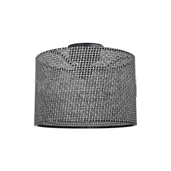 Pelēka griestu lampa ar auduma abažūru ø 38 cm Goza – Squid Lighting-image-2