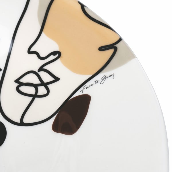 Keramikas salātu bļoda VDE Tivoli 1996 Face to Grey, ø 39 cm-image-1