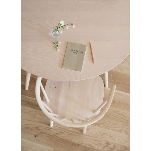 Apaļš ēdamgalds ar ozolkoka imitācijas virsmu 115x115 cm Yumi – Rowico-image-2