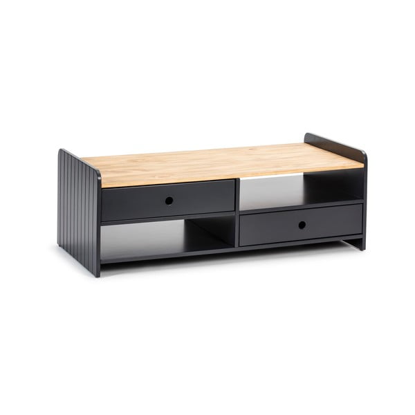 Pelēks žurnālgaldiņš ar priedes koka virsmu Marckeric Monte-image-1