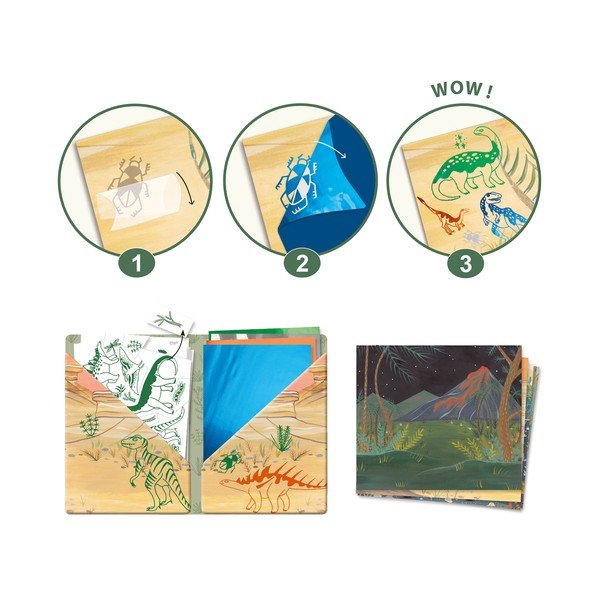 Mākslas komplekts ar 4 attēliem Djeco Dinosaurs-image-2
