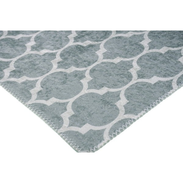 Gaiši pelēks/krēmkrāsas mazgājams paklājs 180x120 cm – Vitaus-image-2