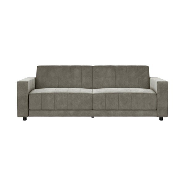 Pelēkbrūns samta regulējams/salokāms dīvāns 225 cm Allie II – Støraa