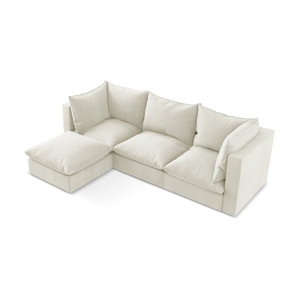 Bēšs stūra dīvāns (ar kreiso stūri/ar zvilni) Manao – Makamii-image-2