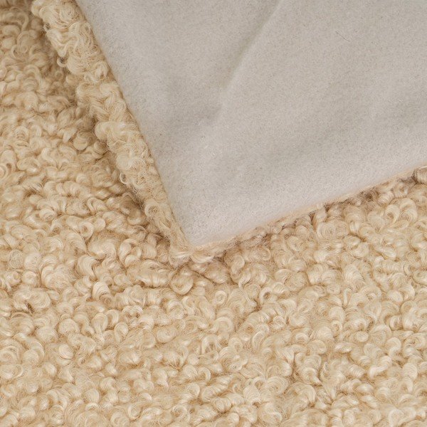 Bēšs pleds no Sherpa flīsa 130x160 cm Sherpa – Casa Selección-image-1
