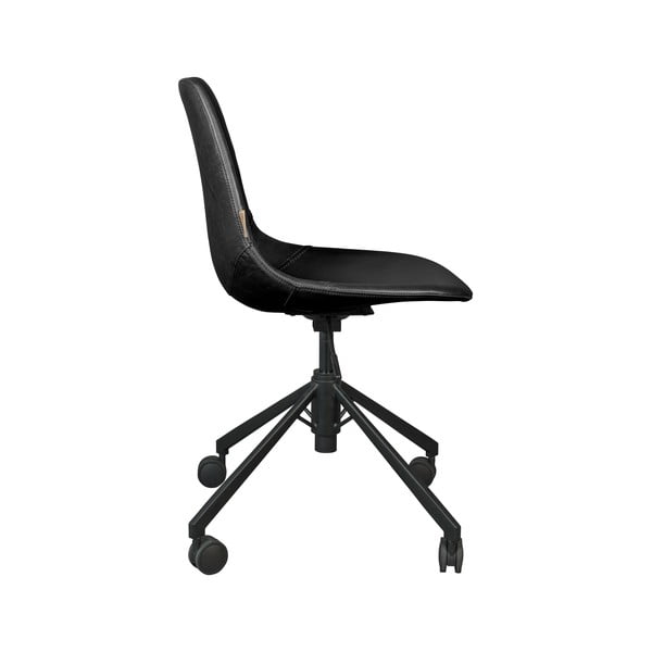 Melns biroja krēsls uz riteņiem Dutchbone Franky-image-3