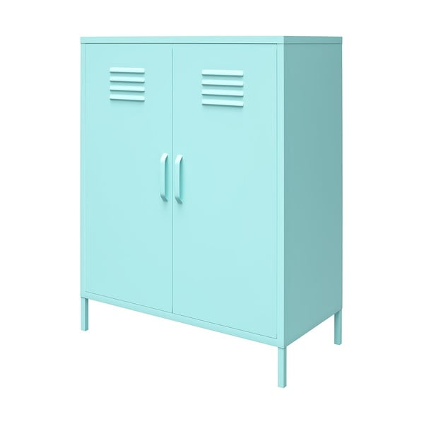 Gaiši zils metāla skapis 80x102 cm Cache – Novogratz-image-2