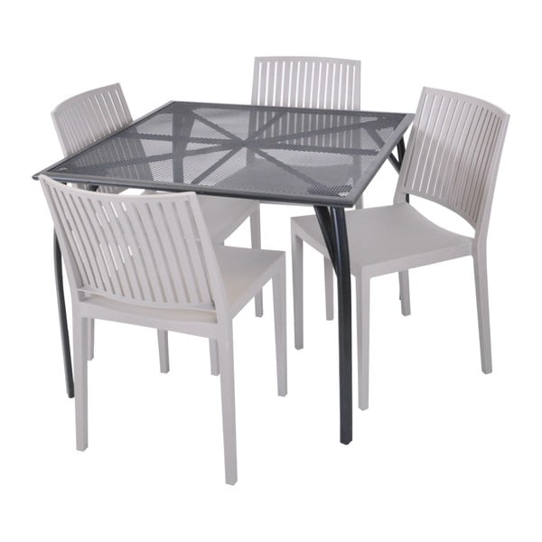 Smilškrāsas plastmasas dārza krēsls Bars – Rojaplast-image-1