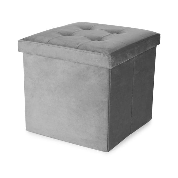 Pelēks samta pufs – Compactor-image-2