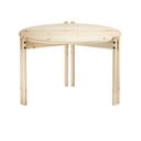 Dabīga toņa priedes masīvkoka apaļš žurnālgaldiņš ø 60 cm Sticks – Karup Design