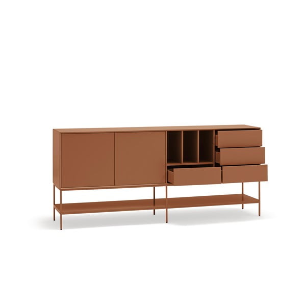 Ķieģeļu sarkana kumode 220x98x45 cm Platt – Teulat-image-3