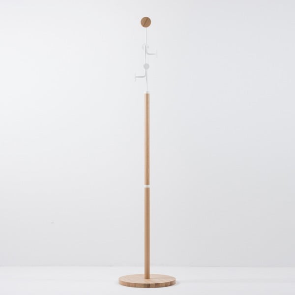 Ozola masīvkoka pakaramais ar baltu detaļu Gazzda Hook-image-2