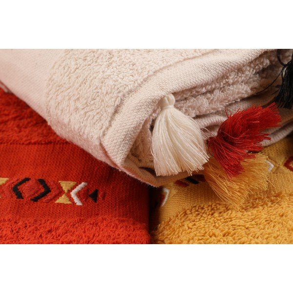 Frotē kokvilnas dvieļi (3 gab.) 50x90 cm Asorti – Foutastic-image-1