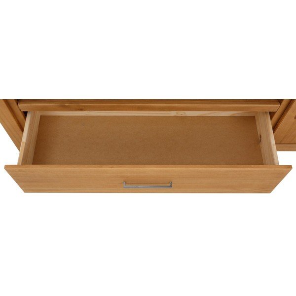 Dabīga toņa TV galdiņš no priedes koka 160x55 cm Celia – Støraa-image-3