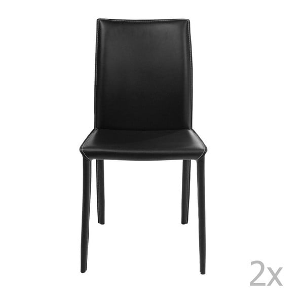 2 melnu ēdamistabas krēslu komplekts Kare Design Milano