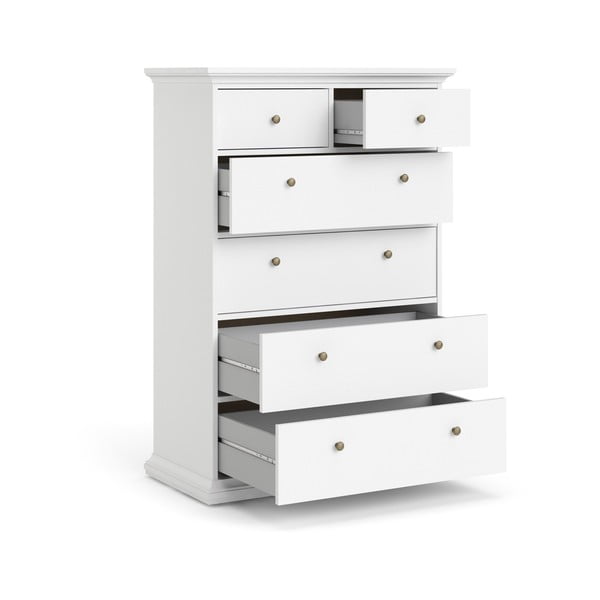 Balta augsta kumode 96x140 cm Paris – Tvilum-image-4