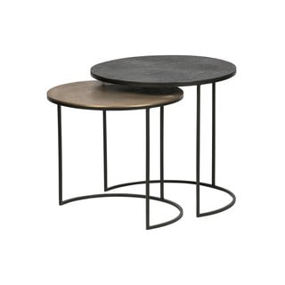 2 sānu galdiņu komplekts WOOOD Fara, ø 55 cm