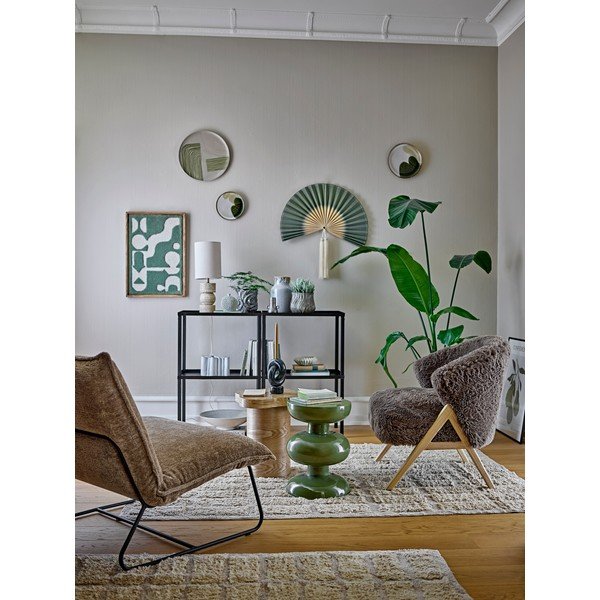 Melns metāla plaukts 59x90x38 cm Loups – Bloomingville-image-1