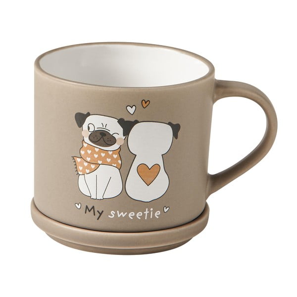 Bēšas/gaiši brūnas porcelāna krūzes (2 gab.) 35 ml – Brandani-image-4