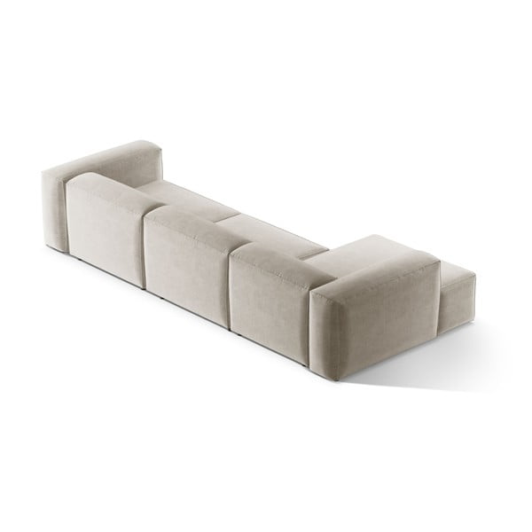 Bēšs stūra dīvāns (ar kreiso stūri/ar zvilni) Bergamo – Cosmopolitan Design-image-4