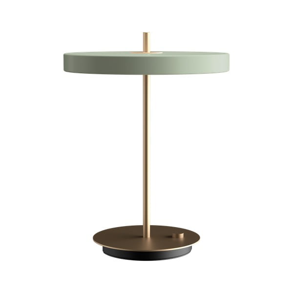 Gaiši zaļa LED galda lampa ar regulējamu spilgtumu no metāla (augstums 41,5 cm) Asteria Table – UMAGE