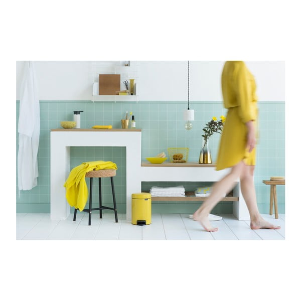 Brabantia Newicon dzeltena pedāļu tvertne, 3 l-image-3