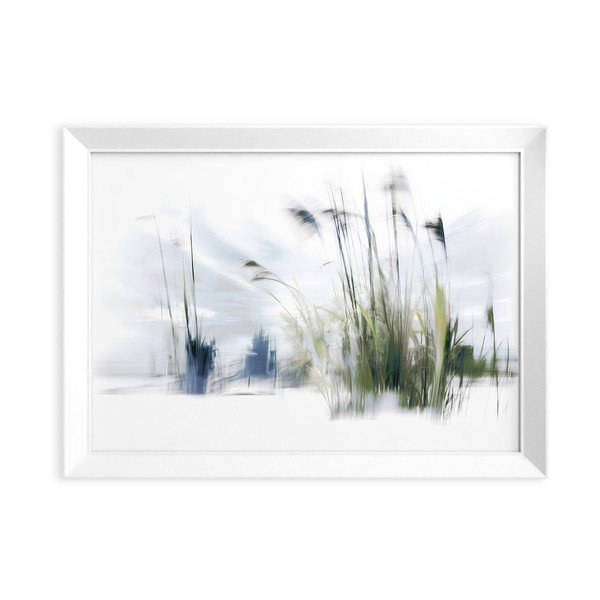 Drukāta glezna ar rāmi 56x75 cm Blue Grasses – Styler