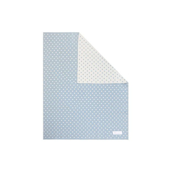 Zilgani balta kokvilnas bērnu sega Kindsgut Dots, 80 x 100 cm-image-3
