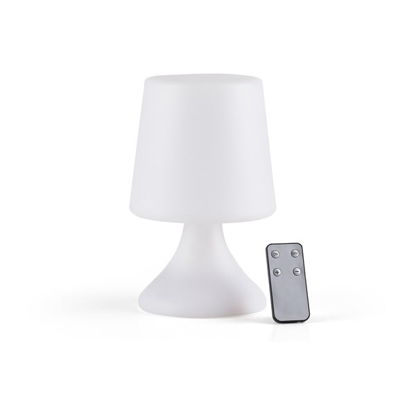 Balta LED galda lampa ar tālvadību (augstums 25,5 cm) Midnat – Villa Collection