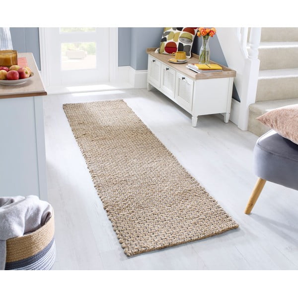Dabīga toņa džutas paklājs 60x150 cm Sol – Flair Rugs-image-1