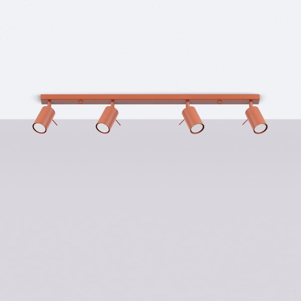 Ķieģeļu sarkana prožektora tipa lampa 6x81 cm Etna – Sollux-image-3