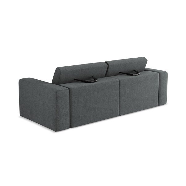 Pelēks modulārais dīvāns 224 cm Kalea – Makamii-image-3