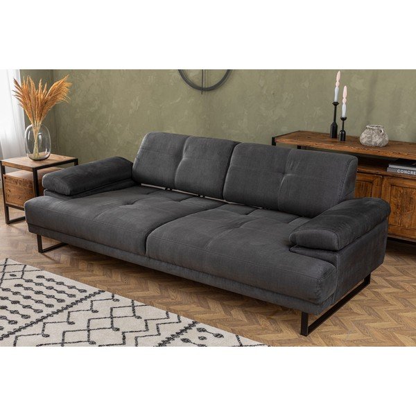 Antracīta pelēks dīvāns 239 cm Mustang – Balcab Home-image-3