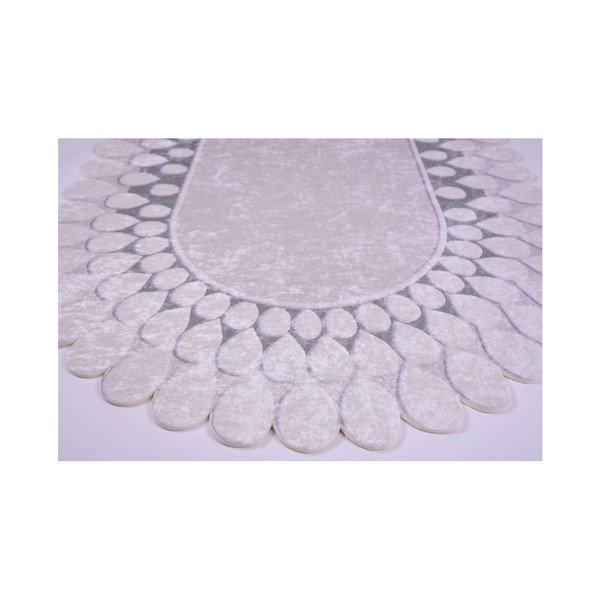Pelēks paklājs Vitaus Zinno Oval Gri, 80 x 120 cm-image-1
