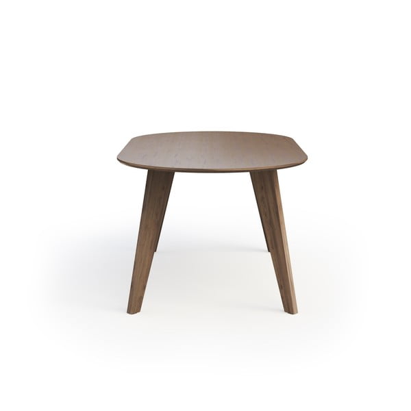 Dabīga toņa ēdamgalds ar valrieksta koka imitācijas galda virsmu 100x180 cm Lago – TemaHome-image-4