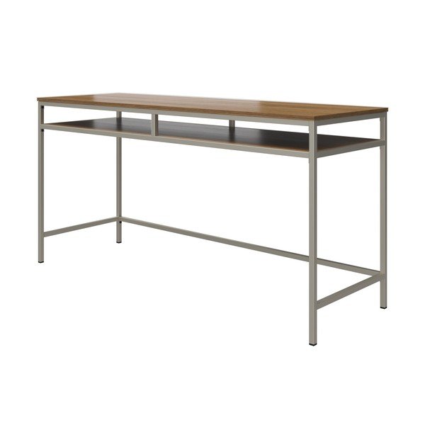 Darba galds ar valrieksta koka imitācijas galda virsmu 51x153 cm Bradford – Støraa-image-3