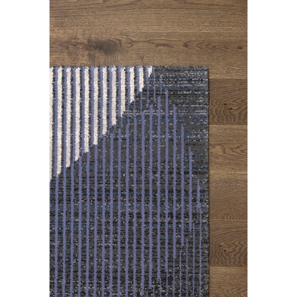 Tumši zils vilnas paklājs 100x180 cm Shades – Agnella-image-3