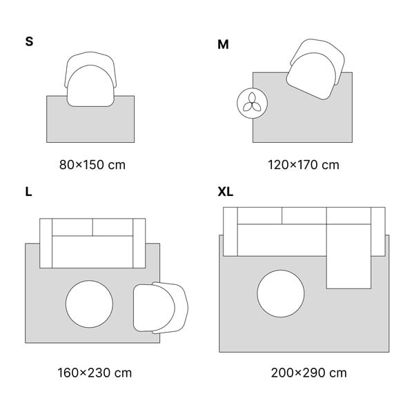 Bēšs paklājs 134x200 cm Springs – Universal-image-4