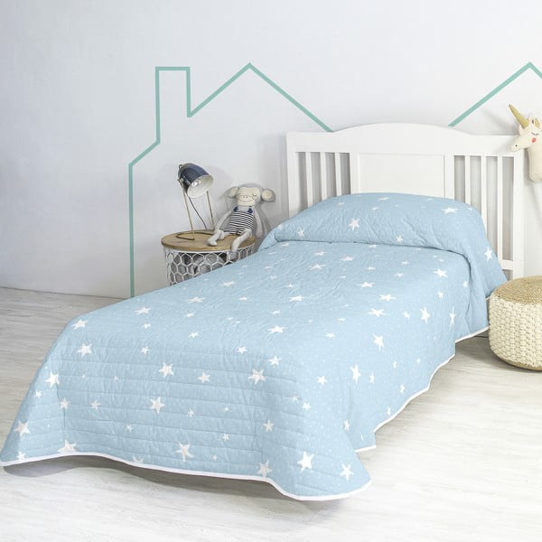 Kokvilnas stepēts bērnu gultas pārklājs 180x260 cm Little star – Happy Friday