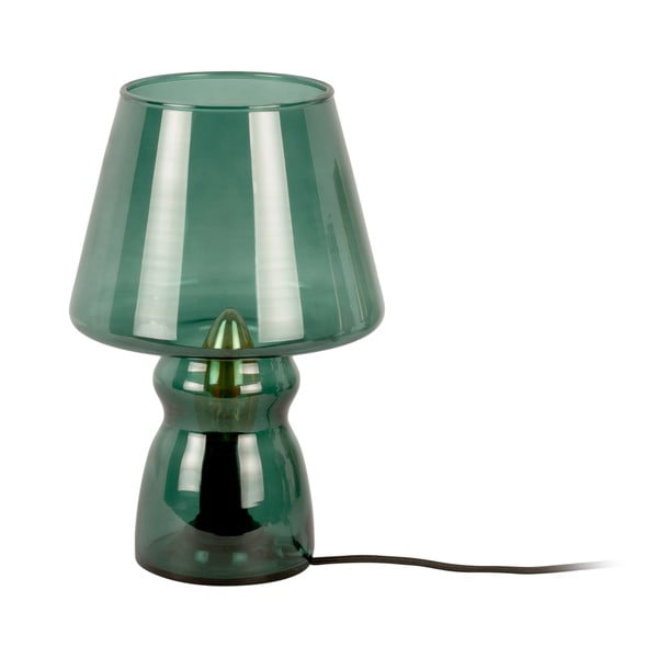 Tumši zaļa stikla galda lampa Leitmotiv Glass, augstums 25 cm-image-2