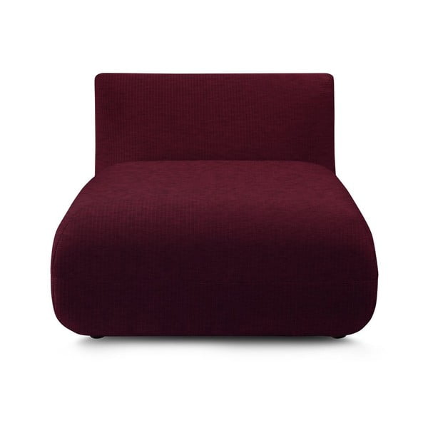 Bordo sarkans velveta dīvāna modulis Lecomte – Bobochic Paris