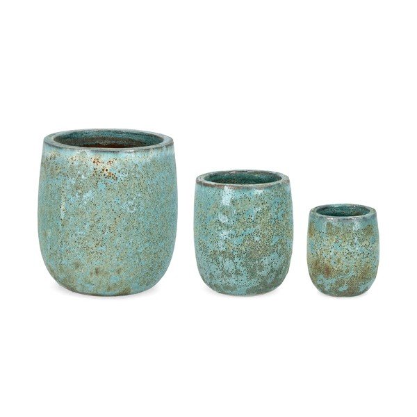 Terakotas ar rokām radīti puķu podi (3 gab.) ø 36 cm Duyen – Bizzotto-image-2