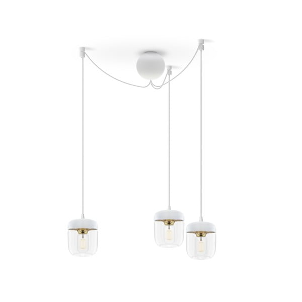 Balts trīskāršs piekares kabelis gaismekļiem UMAGE Cannonball-image-1