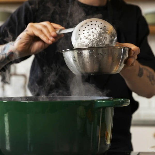 Sudraba krāsas nerūsējošā tērauda bļodas (3 gab.) ø 25,5 cm Lucca 3.0 – FABINI-image-1