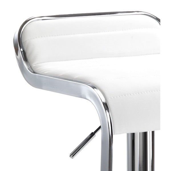 Balts/sudraba krāsas bāra krēsls 67 cm Snappy – Tomasucci-image-3