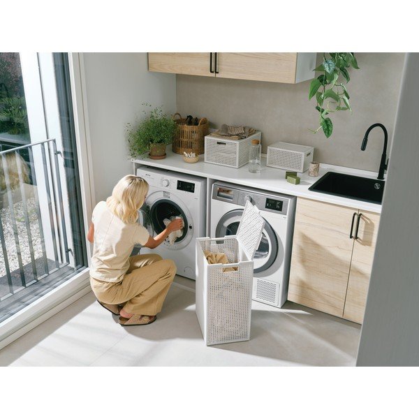 Krēmkrāsas veļas grozs no pārstrādātas plastmasas 60 l Kaya – Curver-image-3